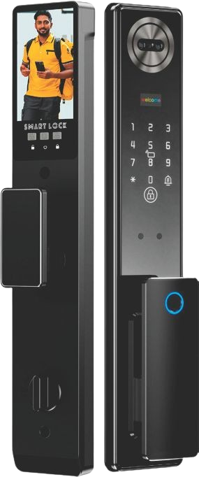 Vylox Series - 3 Pro smart lock with video screen and rotary dial