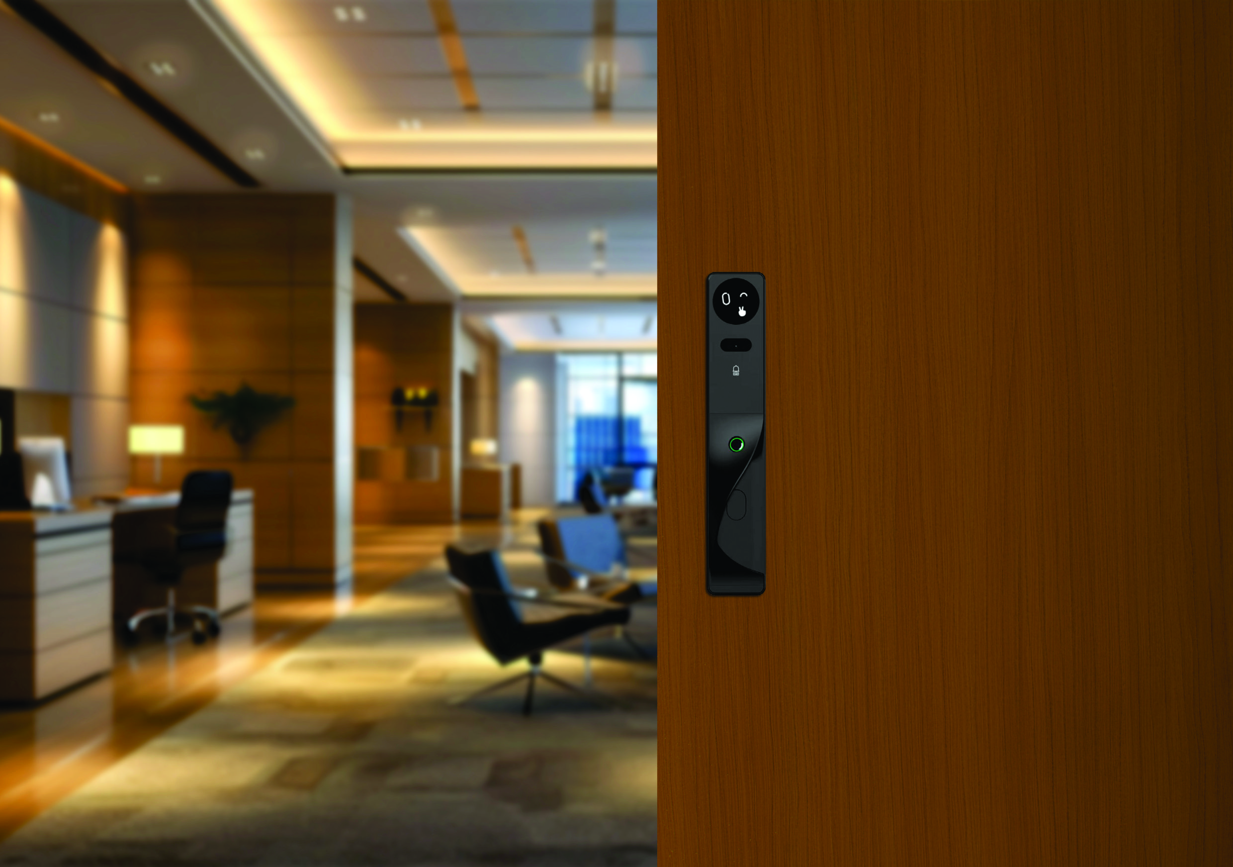 Vylox facial recognition and fingerprint lock unit